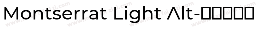 Montserrat Light Alt字体转换